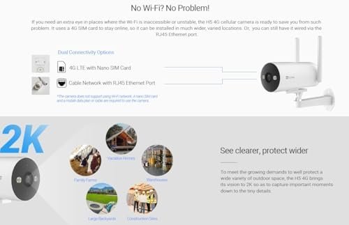 H5 3MP 4G Outdoor Camera