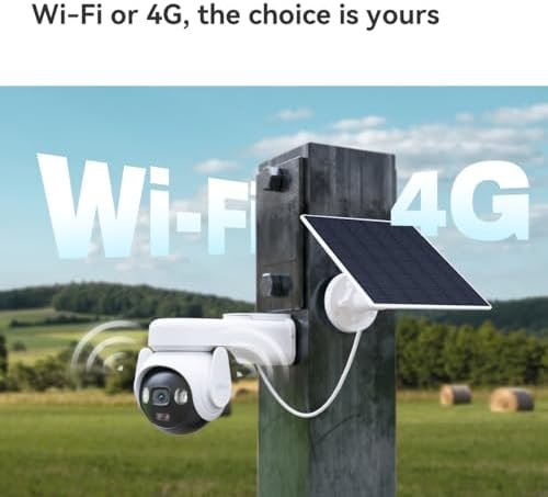 AOV PT 5MP 4G & Wi-Fi Solar Battery Camera