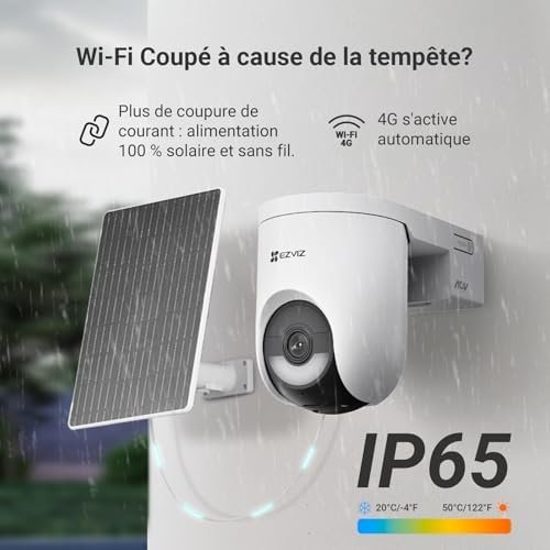 HB8C 4MP 4G Kit (Solar) Outdoor PT 4G & Wi-Fi Camera