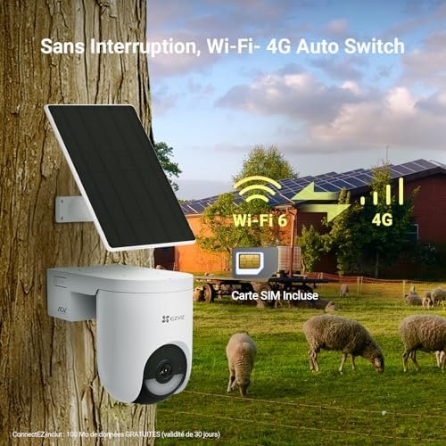 HB8C 4MP 4G Kit (Solar) Outdoor PT 4G & Wi-Fi Camera